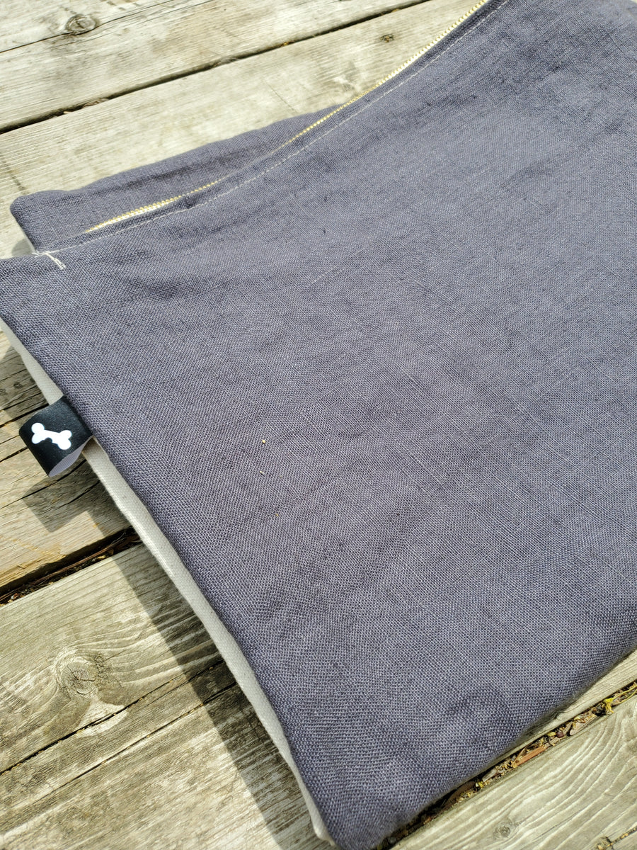 midnight linen bed cover