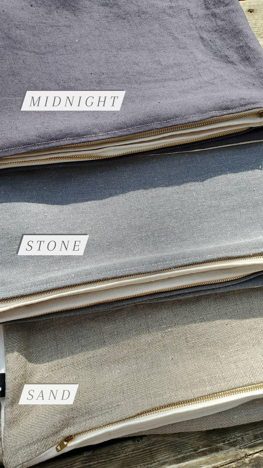 stone linen bed cover